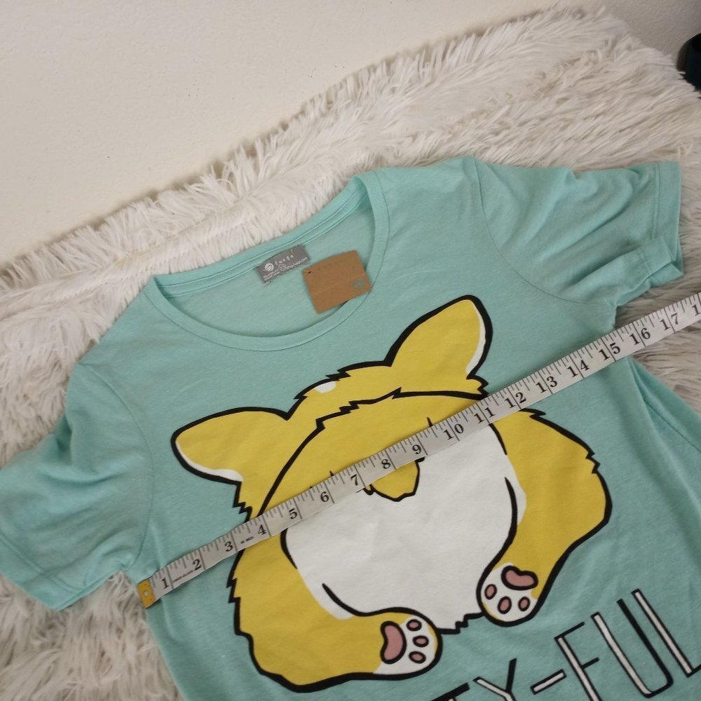 Fuego Corgi T-Shirt Tee XS Booty-Ful NEW WITH TAGS - Picture 3 of 5